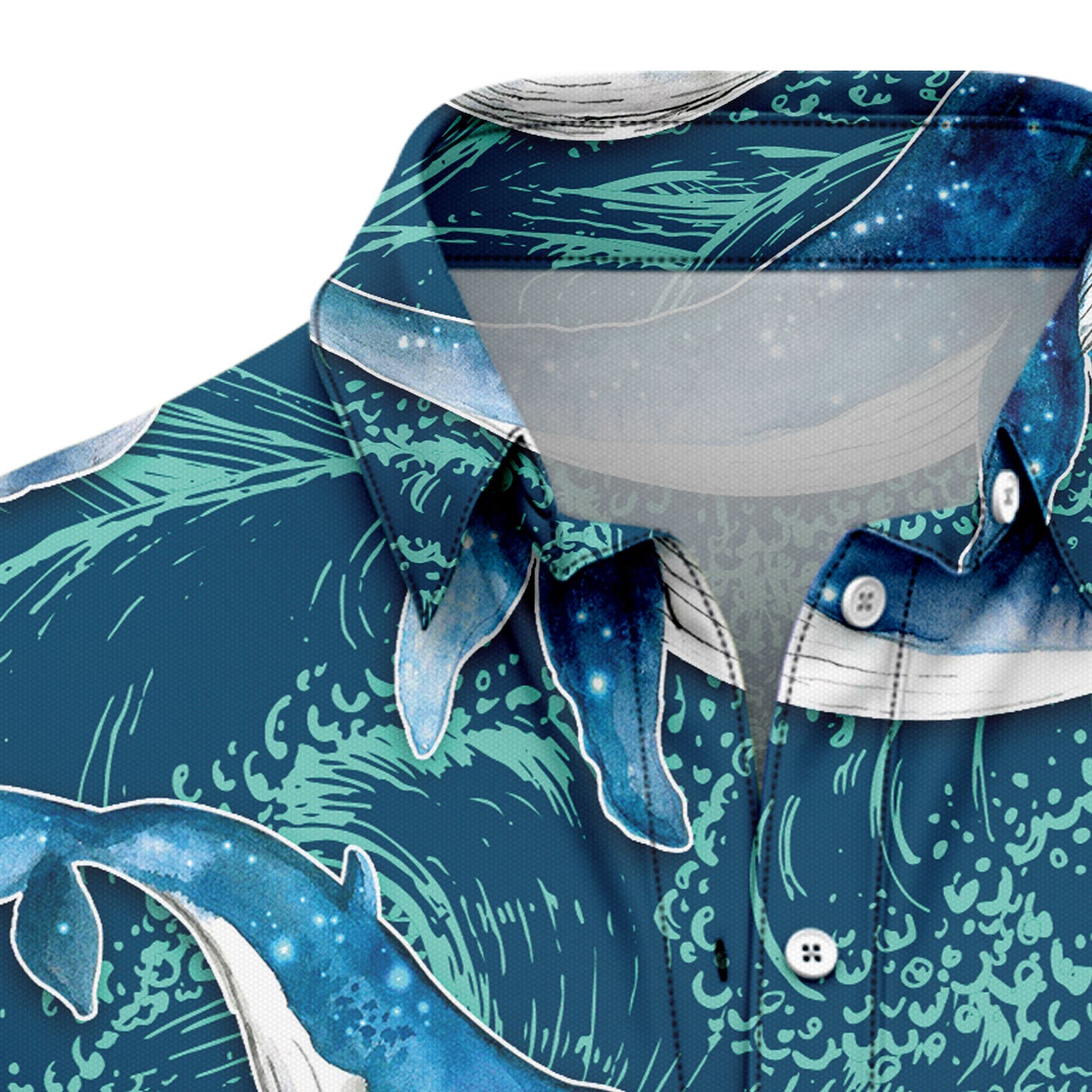 Whale Waves D0907 Hawaiian Shirt