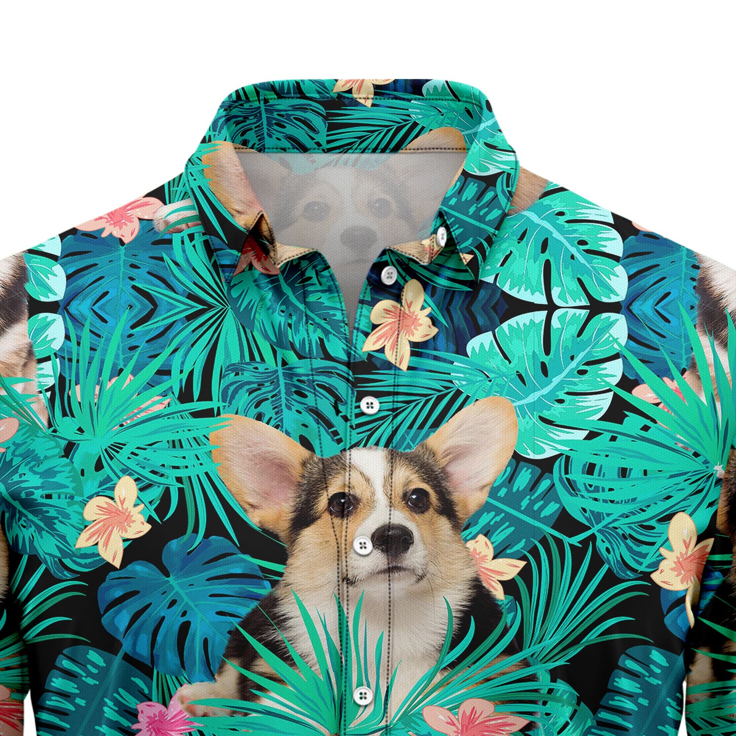 Pembroke Welsh Corgi Tropical T0207 Hawaiian Shirt