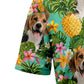 Custom Photo Dog Pineapple Tropical Hawaiian Shirt