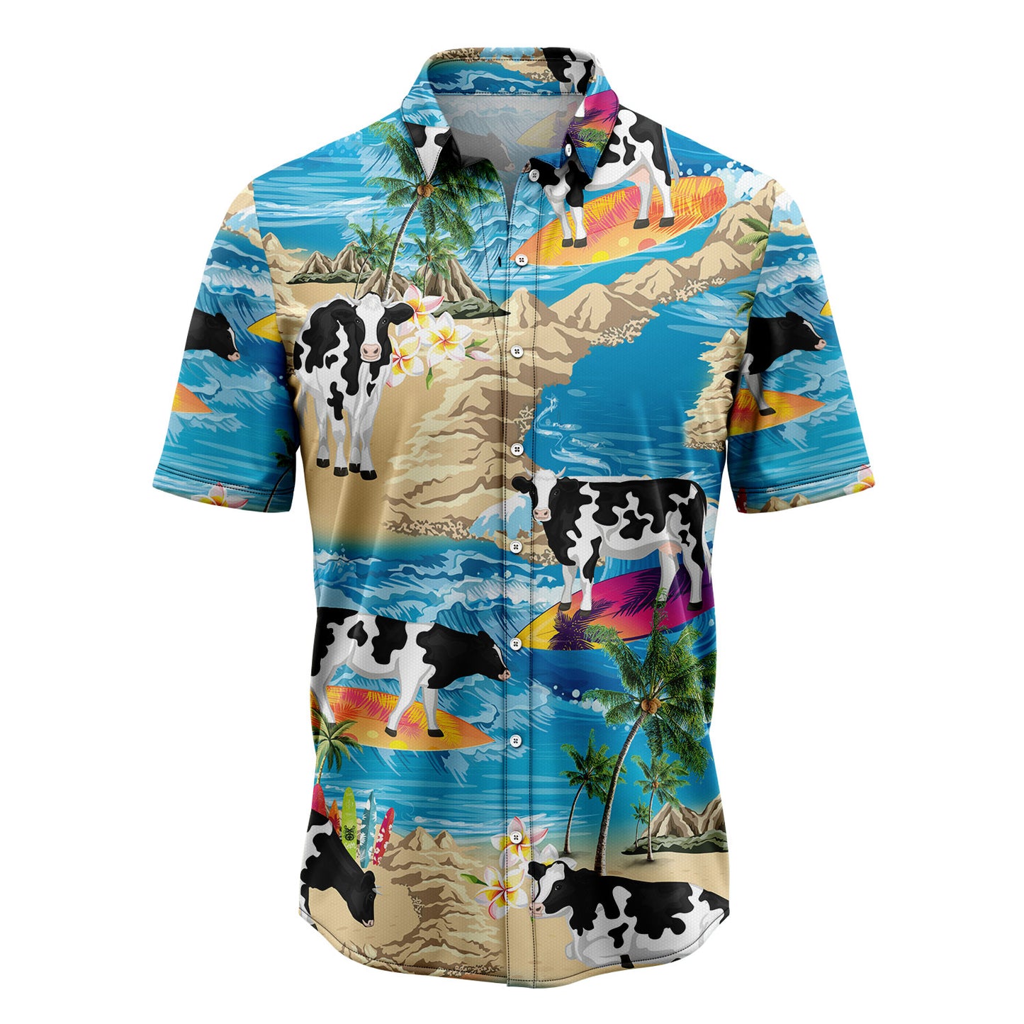 Cow Summer Vacation G5723 Hawaiian Shirt