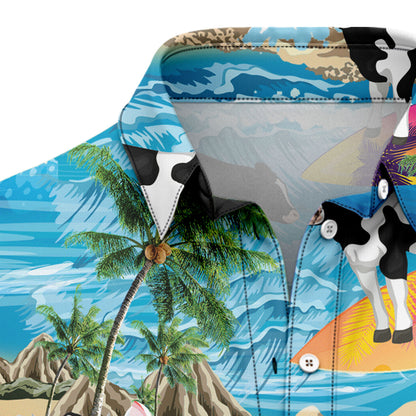 Cow Summer Vacation G5723 Hawaiian Shirt