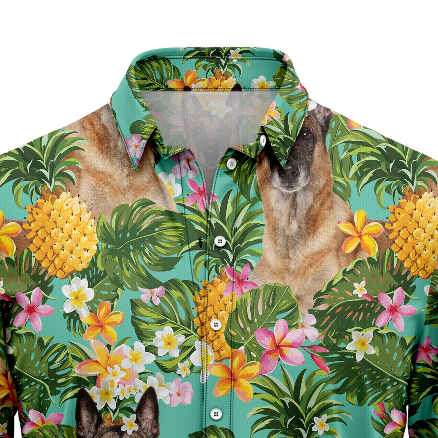 Tropical Pineapple Belgian Malinois H77041 Hawaiian Shirt