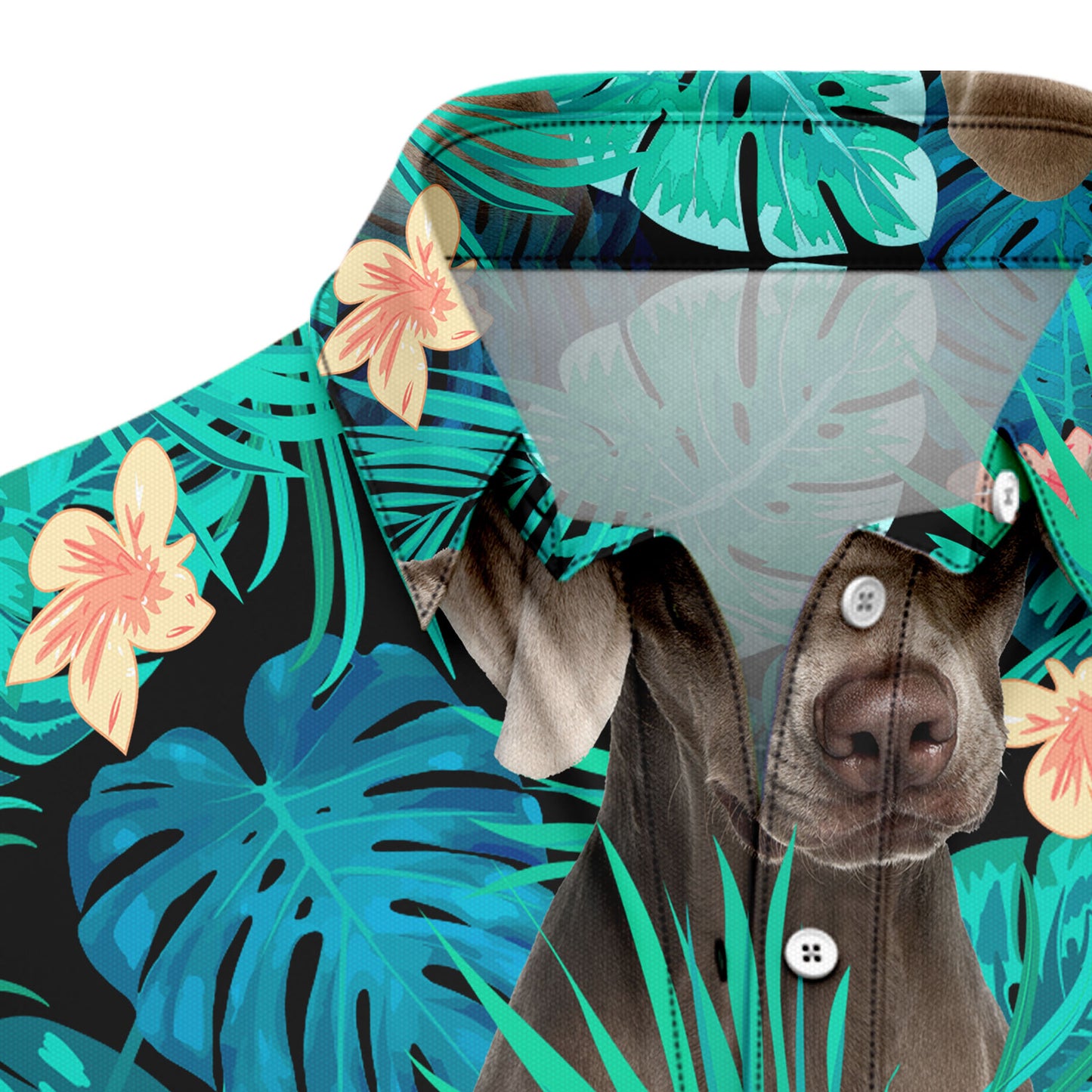 Weimaraner Tropical T0207 Hawaiian Shirt
