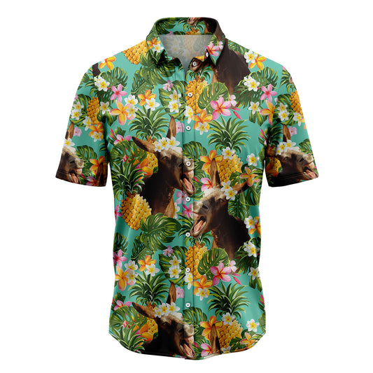 Tropical Pineapple Donkeys H67023 Hawaiian Shirt