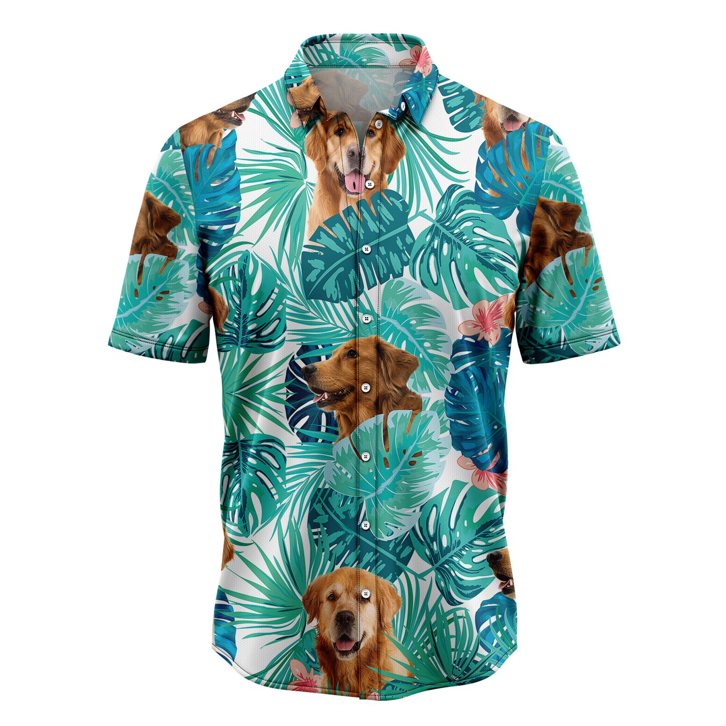 Tropical Golden Retriever H2713 Hawaiian Shirt