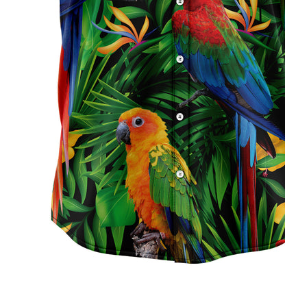 Parrot Tropical Wild Flower T0807 Hawaiian Shirt