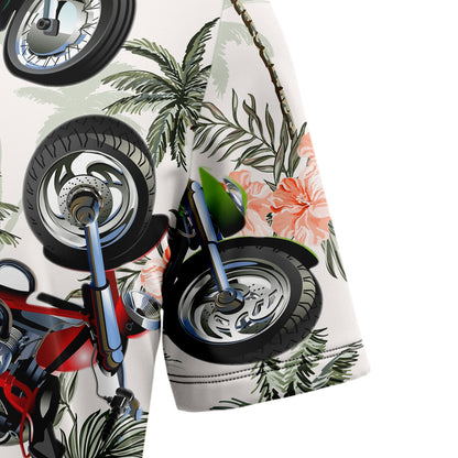 Motorbike Tropical Vintage T0307 Hawaiian Shirt