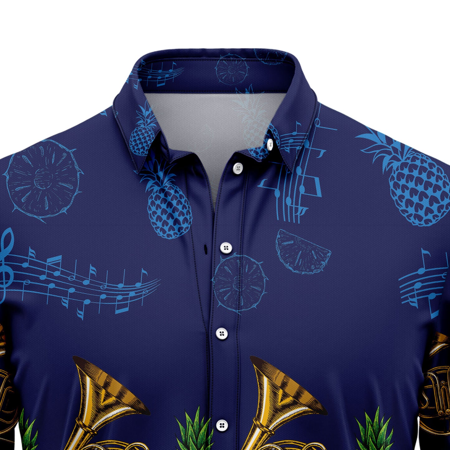 French Horn Musical Instrument G5805 Hawaiian Shirt
