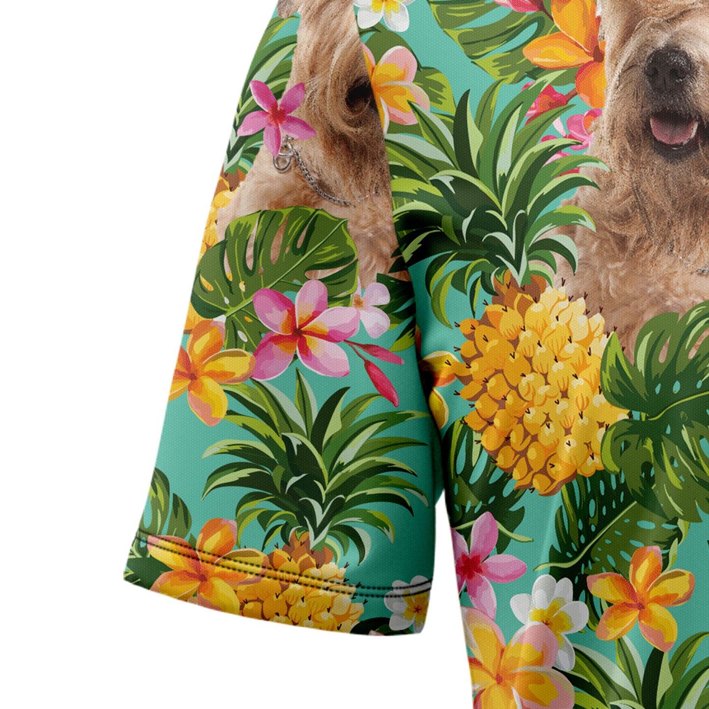 Tropical Pineapple Soft Coated Wheaten Terrier H37025 Hawaiian Shirt