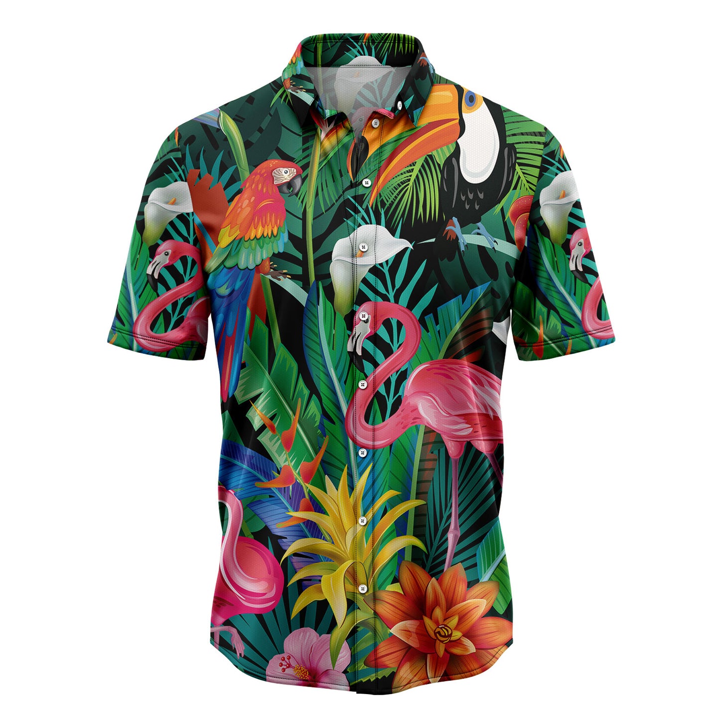 Tropical Bird Flamingo G5630 Hawaiian Shirt