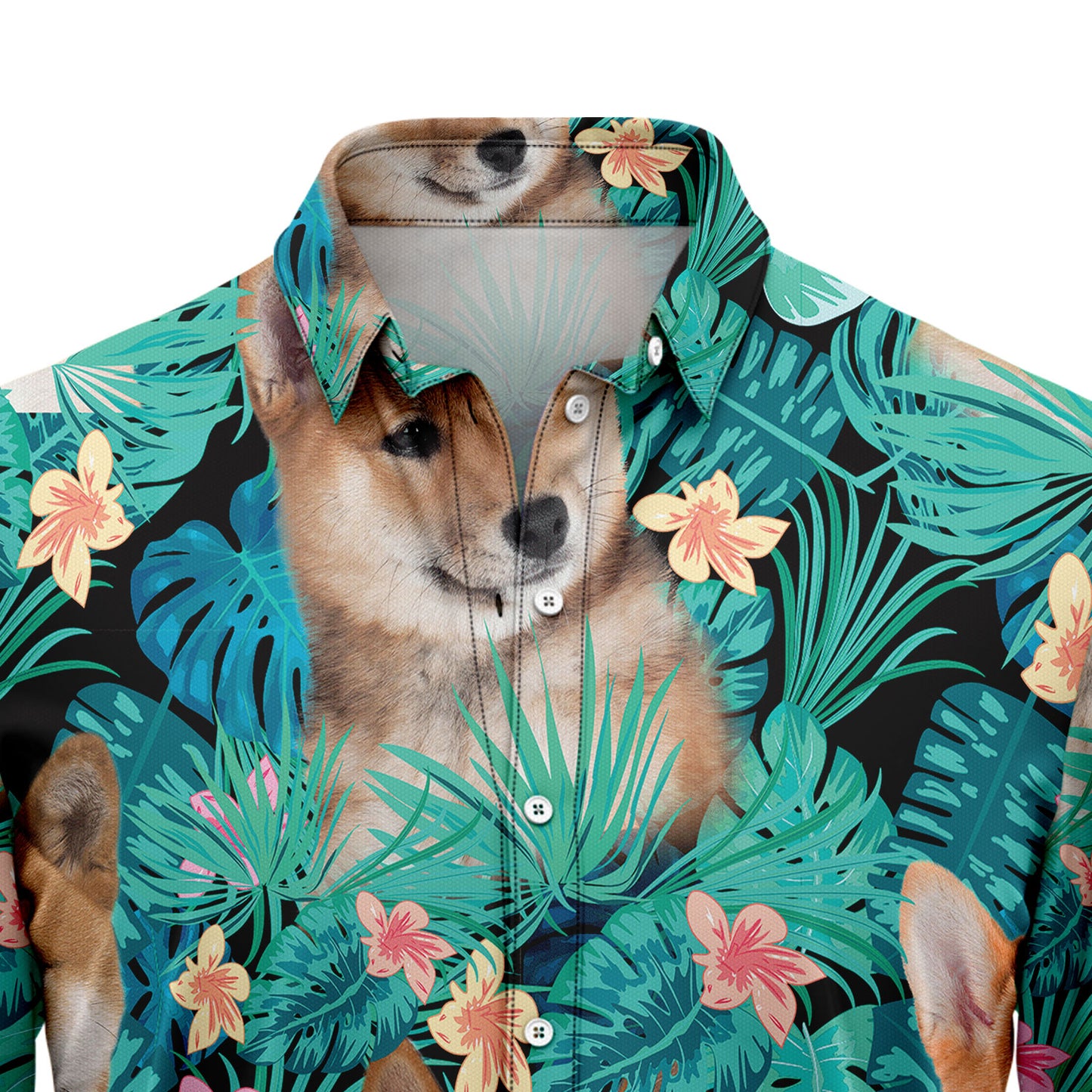 Shiba Inu Tropical T0207 Hawaiian Shirt