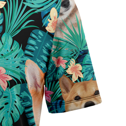 Shiba Inu Tropical T0207 Hawaiian Shirt