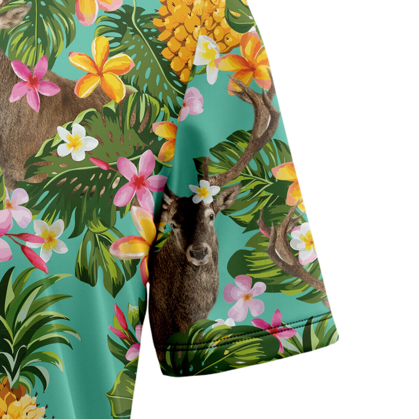 Tropical Pineapple Deer H87096 Hawaiian Shirt