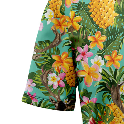 Tropical Pineapple Deer H87096 Hawaiian Shirt