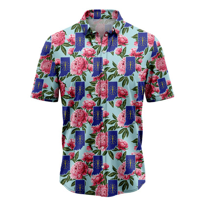 Indiana Peony H77018 Hawaiian Shirt