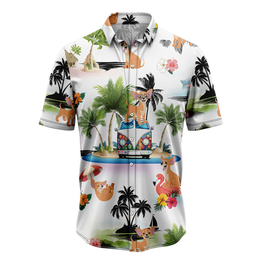 Chihuahua Vacation G5707 Hawaiian Shirt