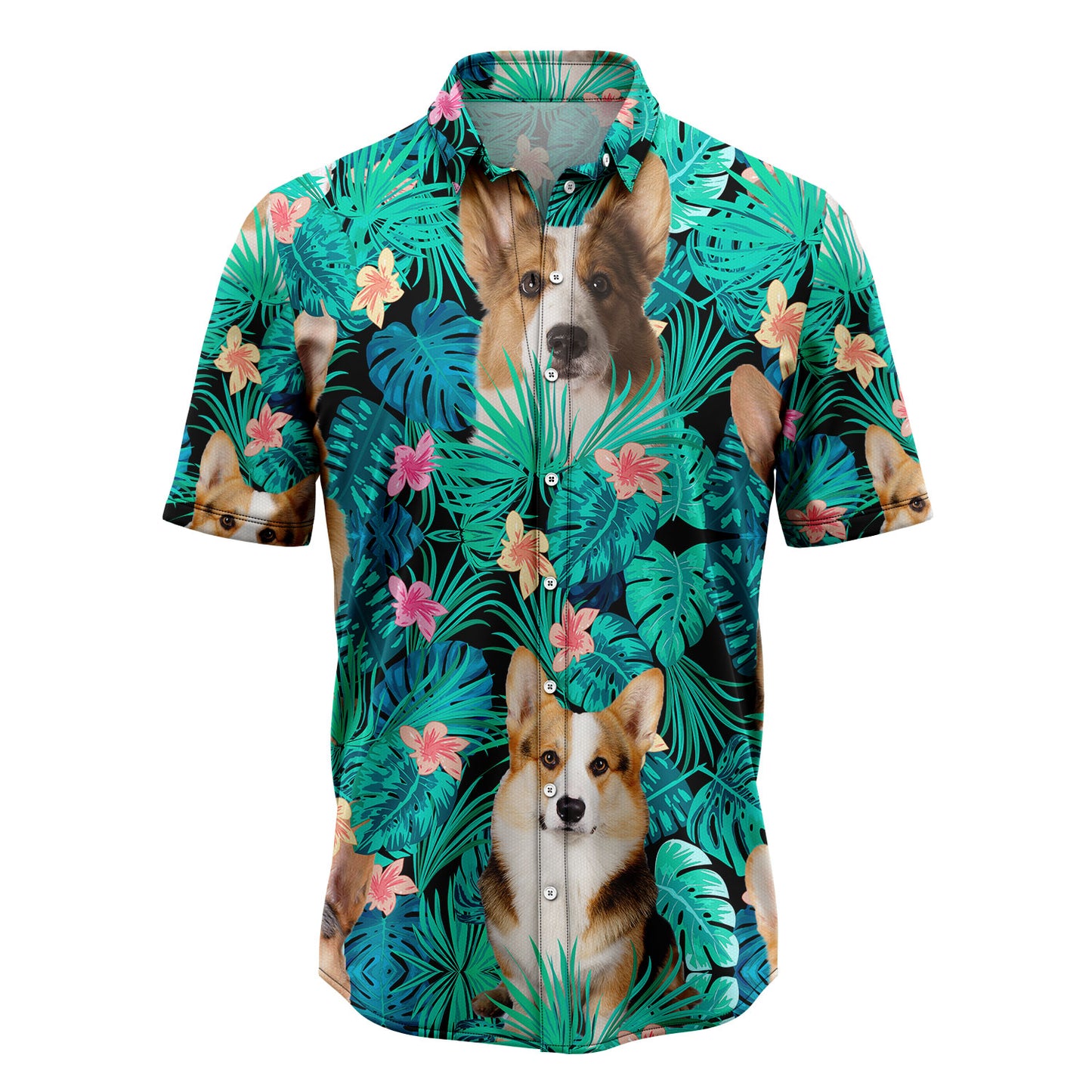 Cardigan Welsh Corgi Tropical T0207 Hawaiian Shirt