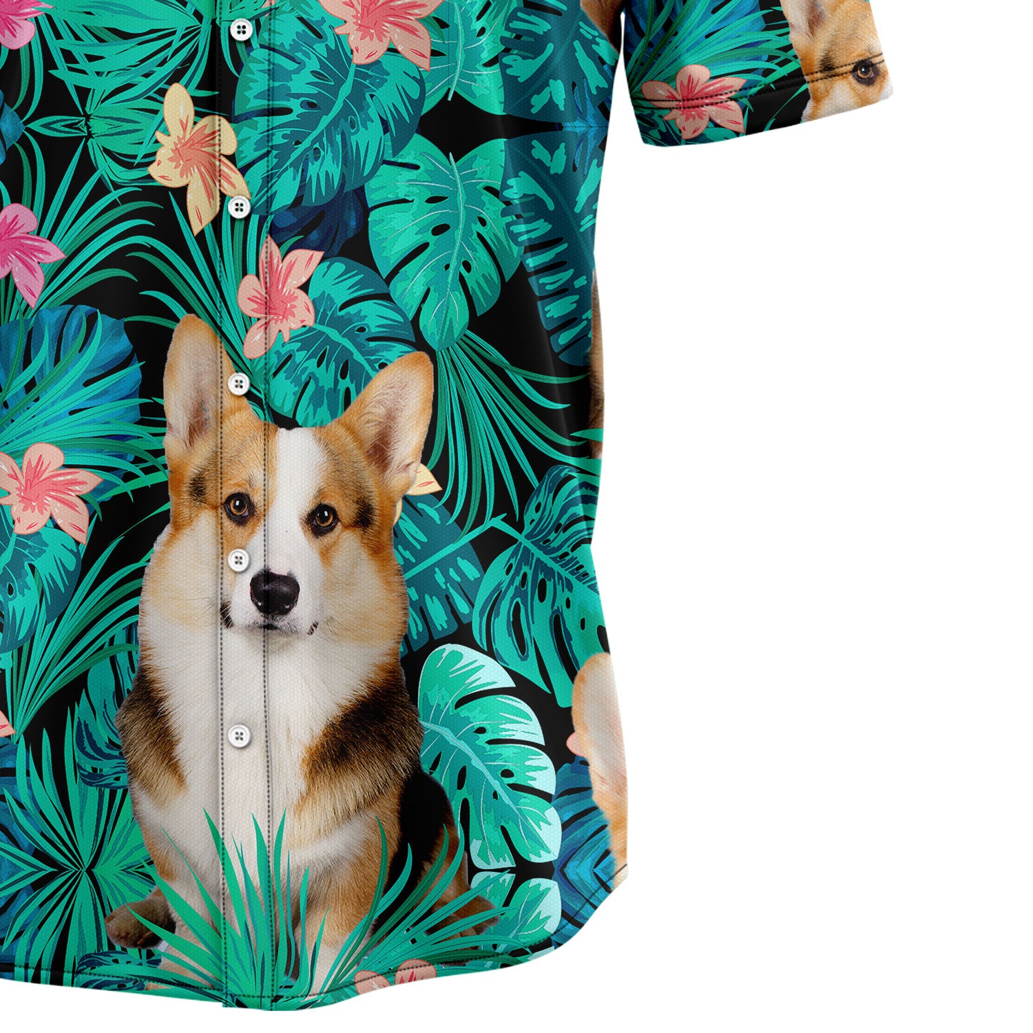 Cardigan Welsh Corgi Tropical T0207 Hawaiian Shirt