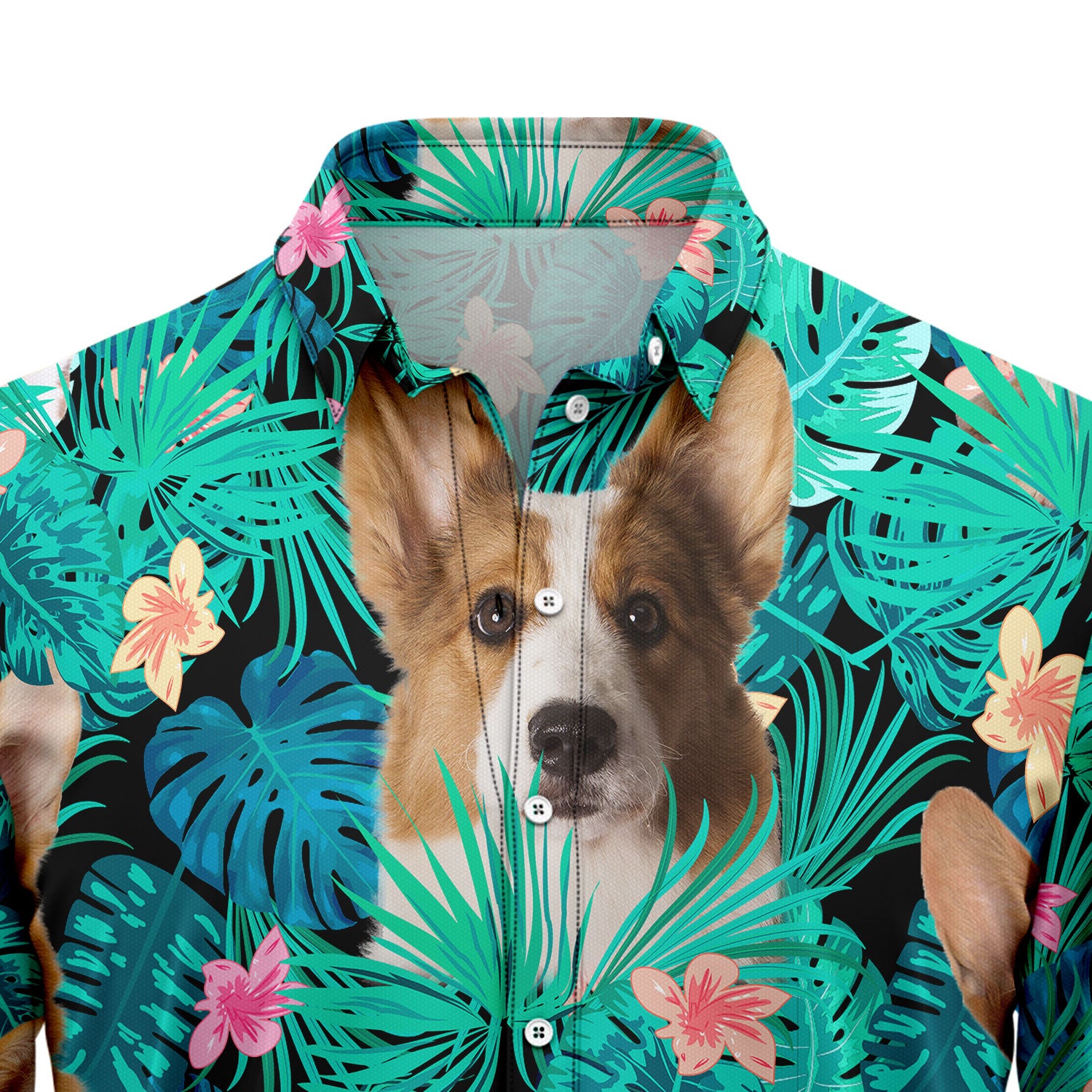 Cardigan Welsh Corgi Tropical T0207 Hawaiian Shirt