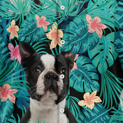 Boston Terrier Tropical T0207 Hawaiian Shirt