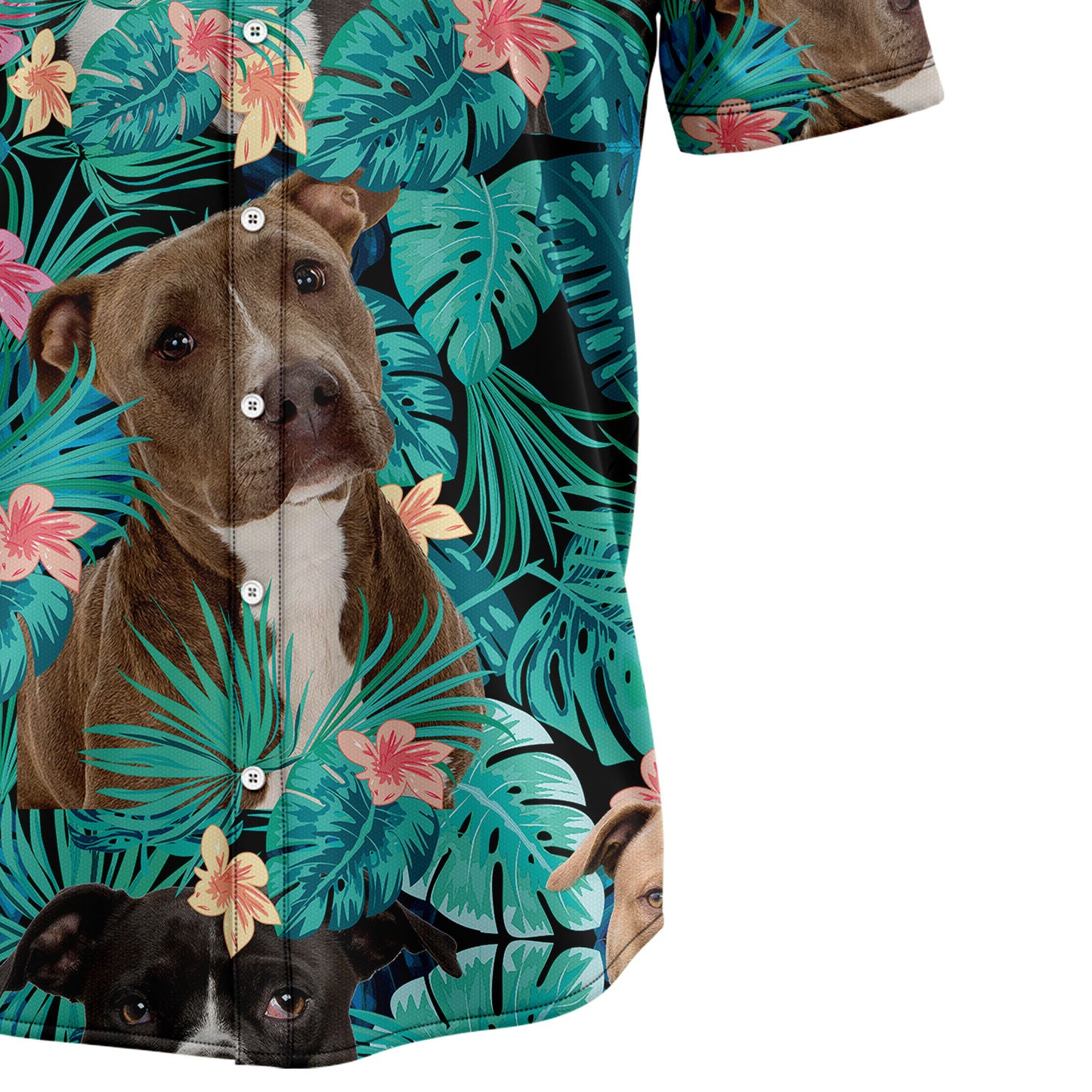 American Pit Bull Terrier Tropical T0207Hawaiian Shirt