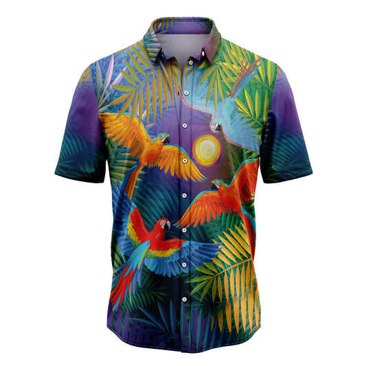 Parrot Colorful Forest T1408 Hawaiian Shirt