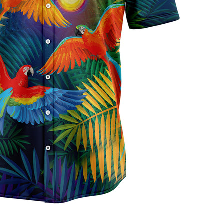 Parrot Colorful Forest T1408 Hawaiian Shirt