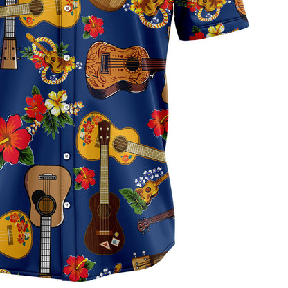 Ukulele Hibiscus G5810 Hawaiian Shirt