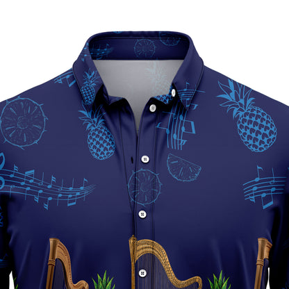 Harp Musical Instrument G5805 Hawaiian Shirt