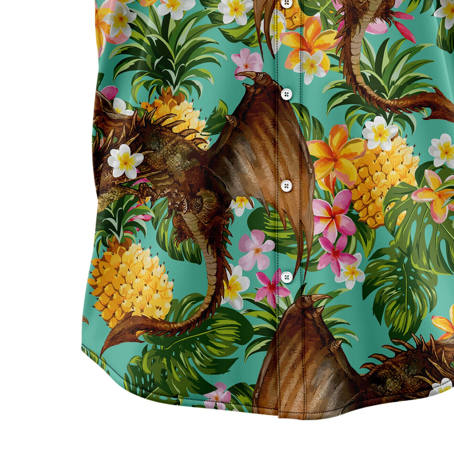 Tropical Pineapple Dragon H67018 Hawaiian Shirt