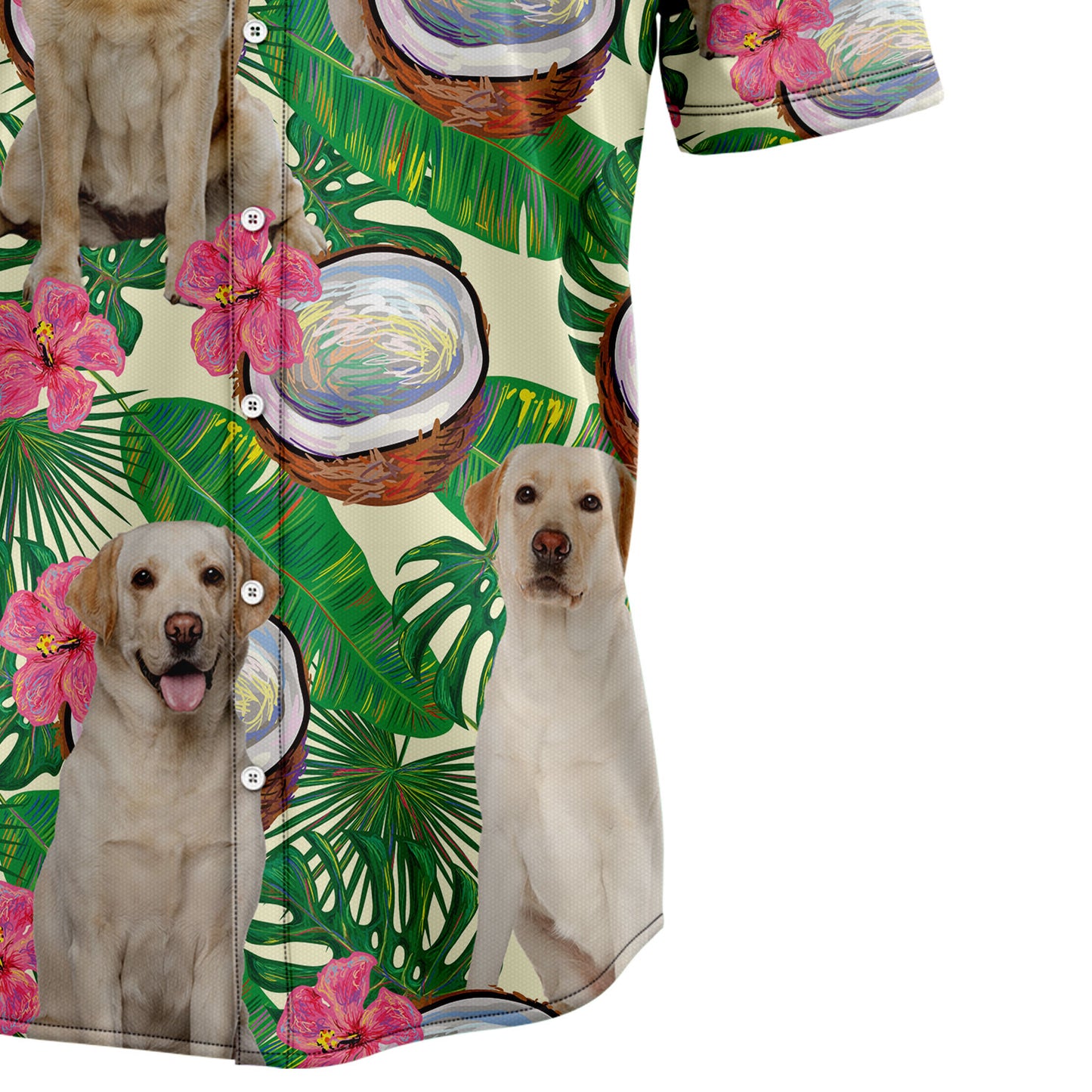 Labrador Retriever Tropical Coconut G5729 Hawaiian Shirt