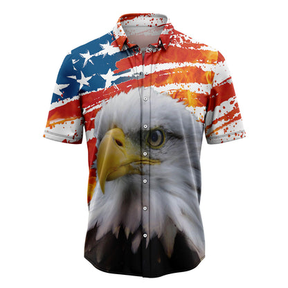 Eagle USA Flag T2407 Hawaiian Shirt
