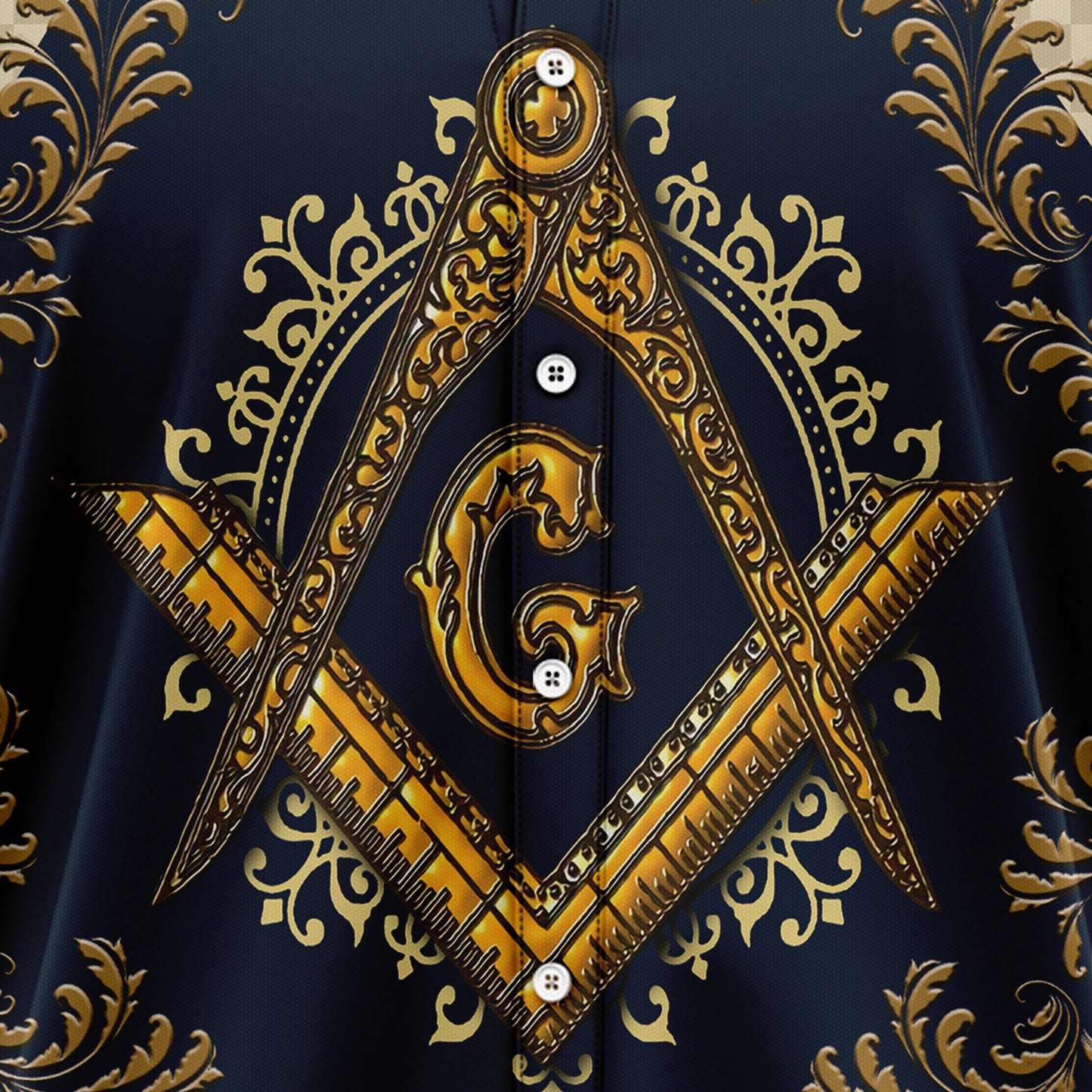 Masonic With Square and Compasses G5716 Hawaiian Shirt