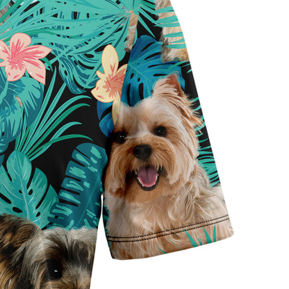 Yorkshire Terrier Tropical T0107 Hawaiian Shirt