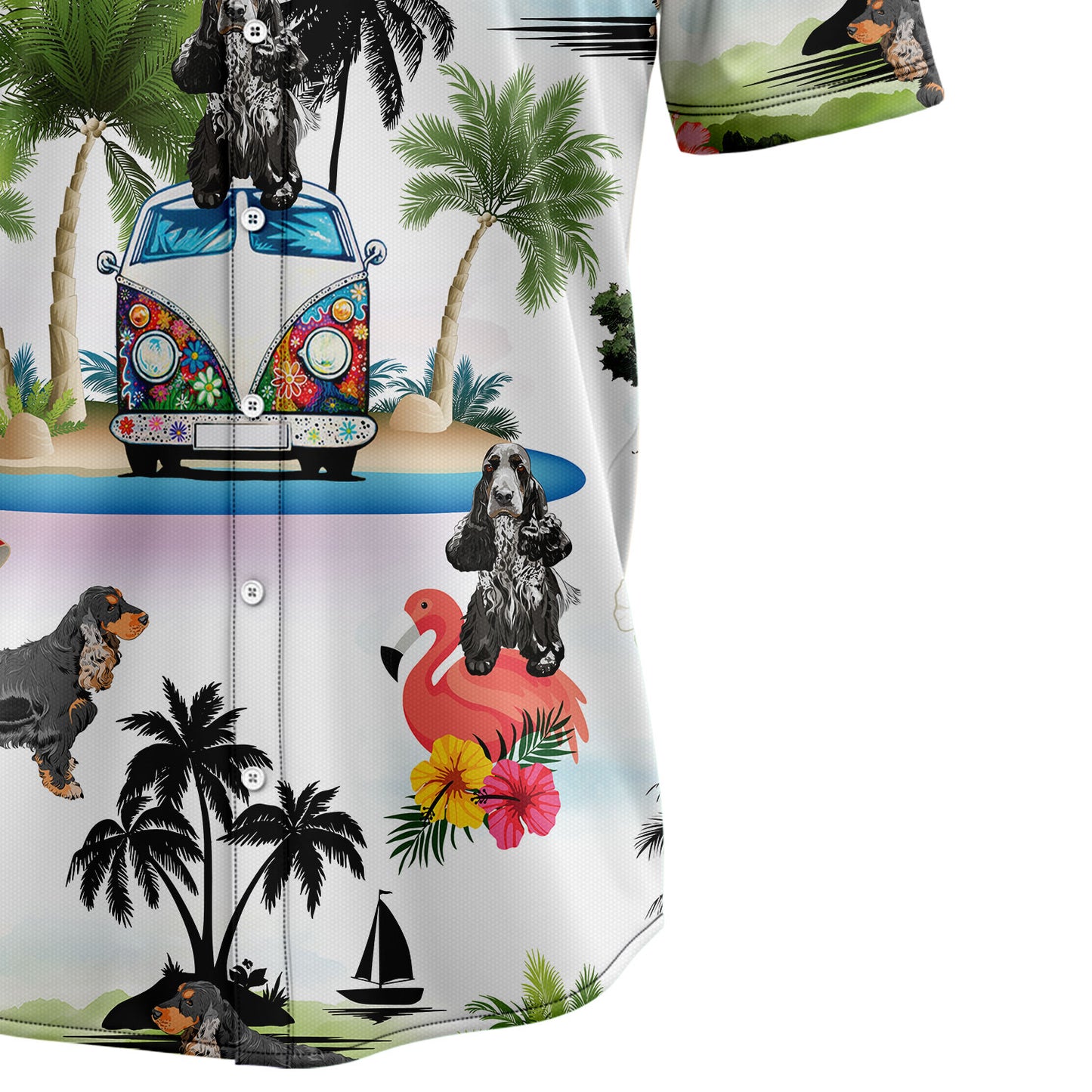 Cocker Spaniel Vacation G5716 Hawaiian Shirt