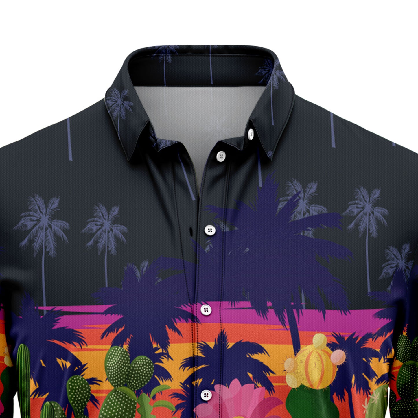 Cactus Border Chest G5714 Hawaiian Shirt