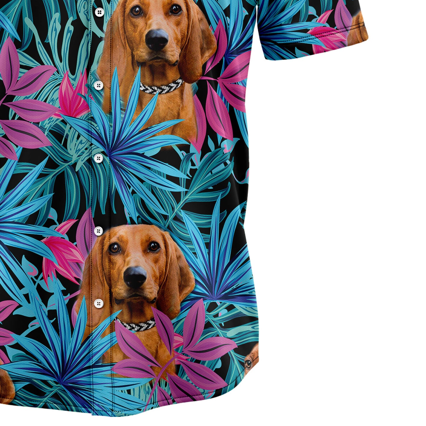 Tropical Redbone Coonhound G5713 Hawaiian Shirt