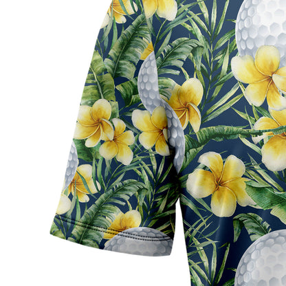 Golf Frangipani D1307 Hawaiian Shirt