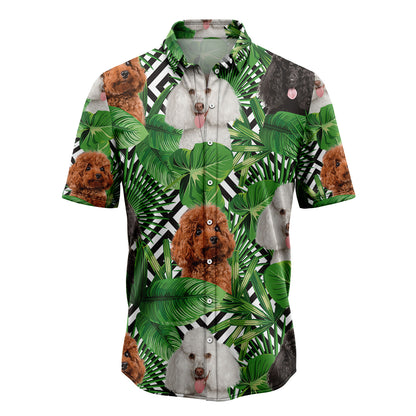Summer Exotic Jungle Tropical Poodle H157015 Hawaiian Shirt