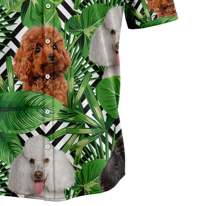 Summer Exotic Jungle Tropical Poodle H157015 Hawaiian Shirt