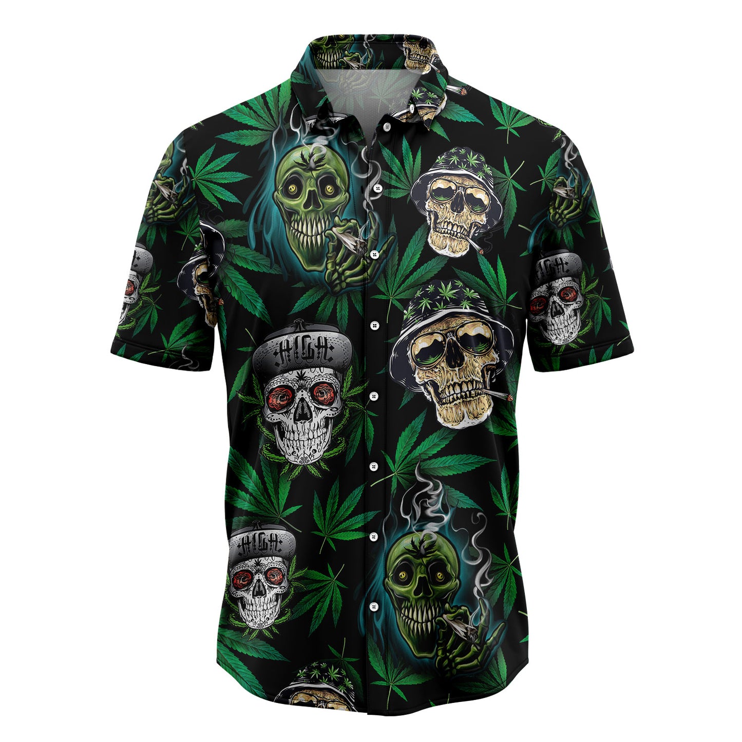 Weed Skull G5811 Hawaiian Shirt