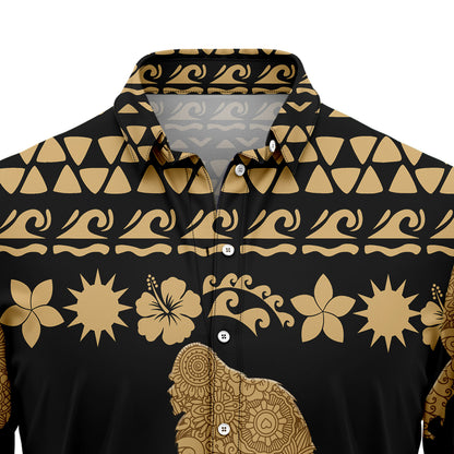 Bigfoot Tribal Pattern T1007 Hawaiian Shirt
