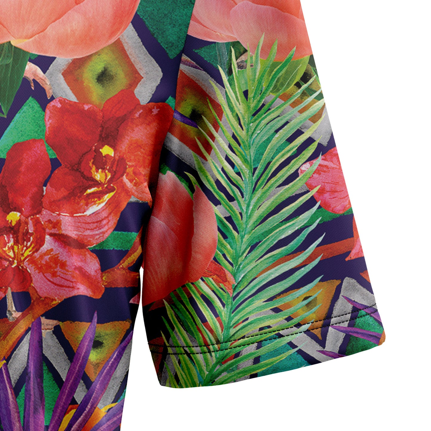 Tropical Leaves Flamingo G5708- Hawaii Shirt