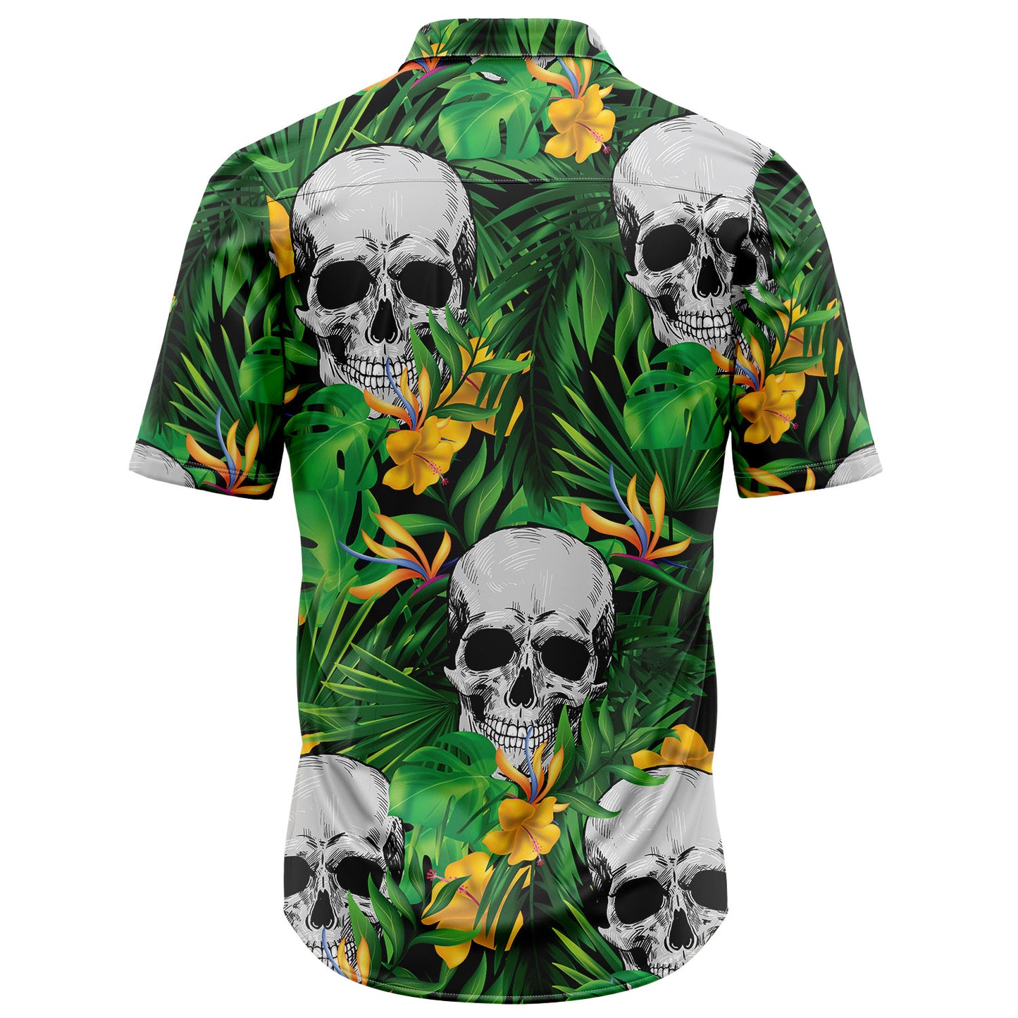 Skull Tropical Wild Flower T0807 - Hawaii Shirt