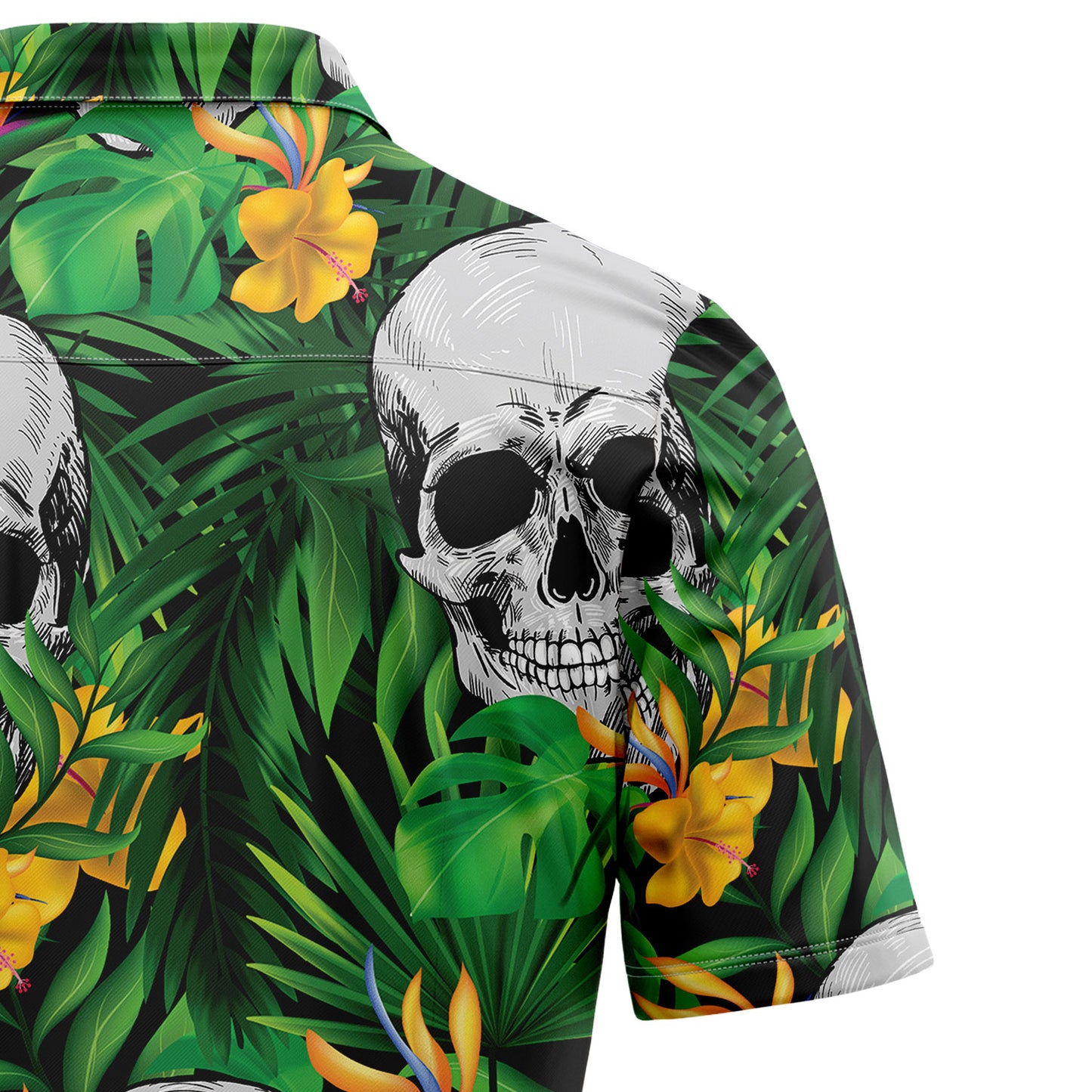 Skull Tropical Wild Flower T0807 - Hawaii Shirt