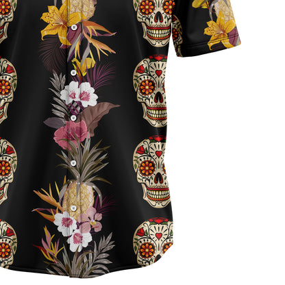Skull Blooming Summer Flower T0707 - Hawaii Shirt