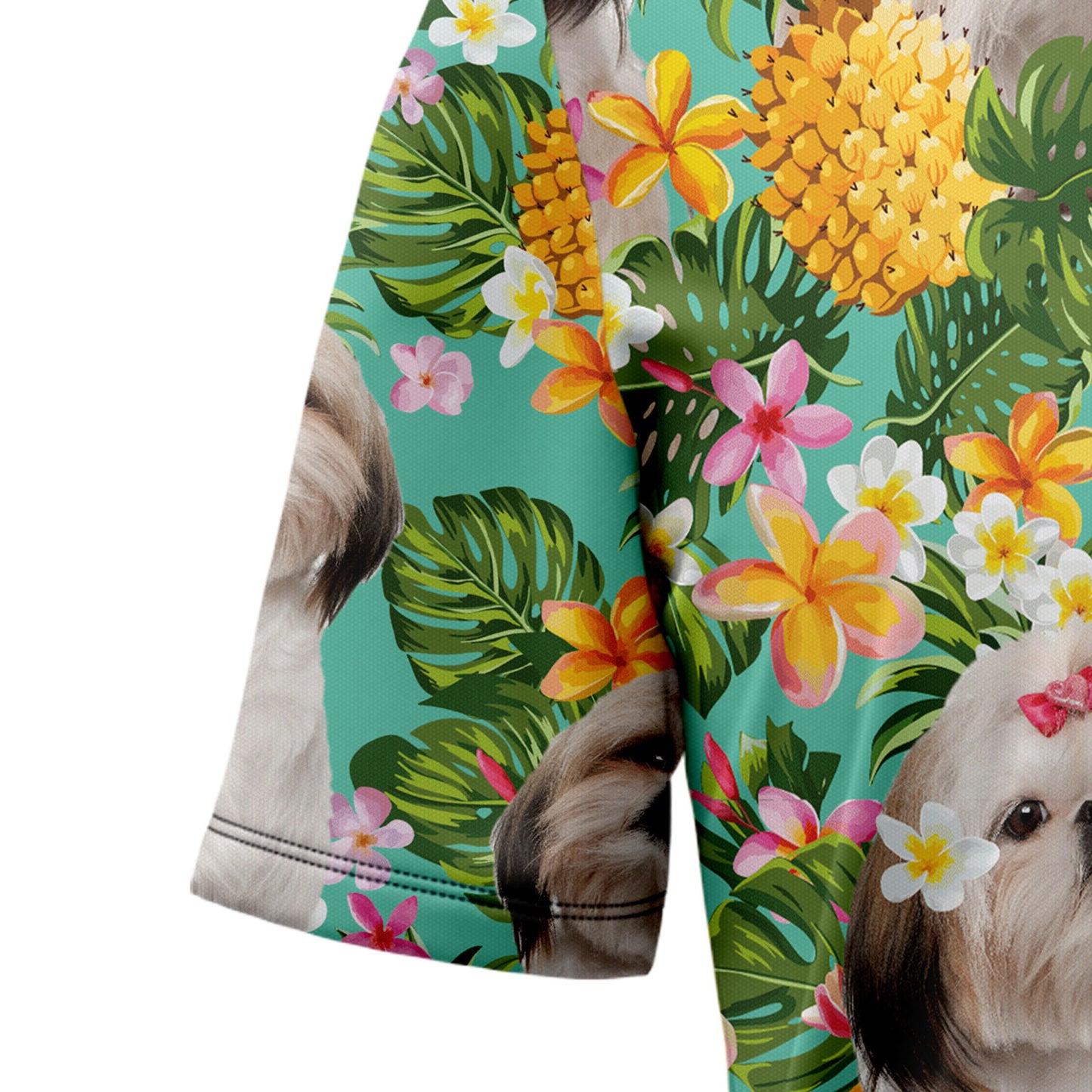 Tropical Pineapple Shih Tzu H87057 Hawaiian Shirt