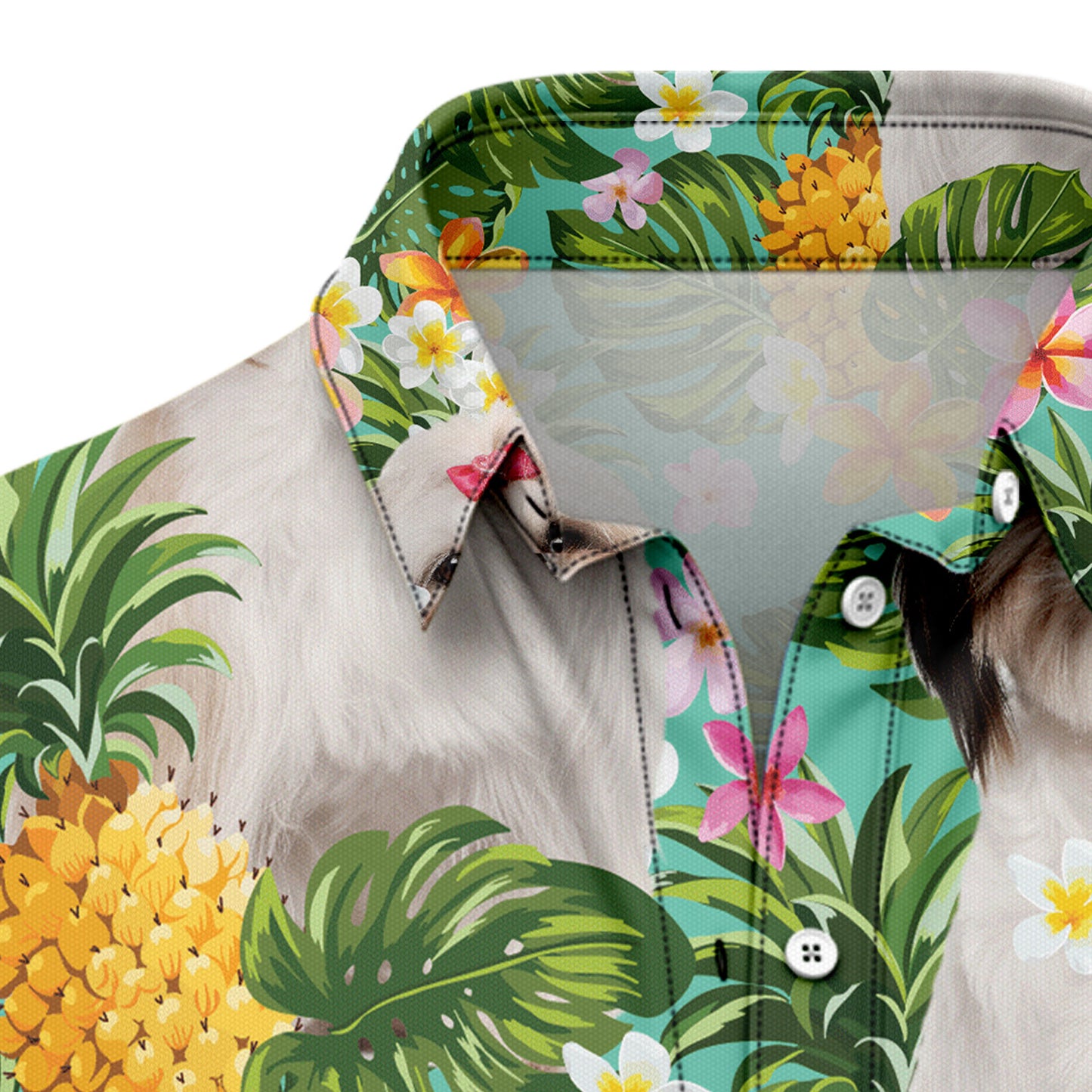Tropical Pineapple Shih Tzu H87057 Hawaiian Shirt
