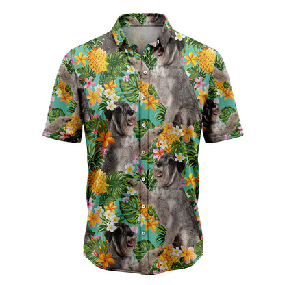 Tropical Pineapple Miniature Schnauzer H87056 Hawaiian Shirt