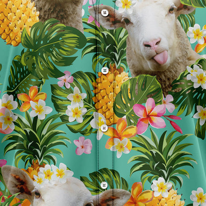 Tropical Pineapple Sheep H67024 Hawaiian Shirt